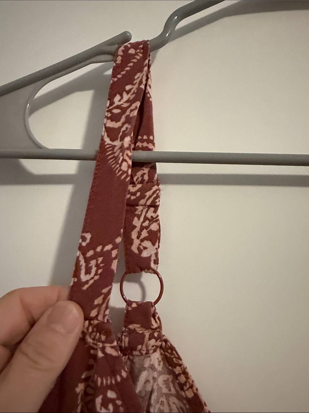 Torrid Rust and White Paisley Tank Top Dress-
size 1 - Picture 5 of 8